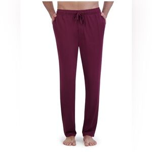Hanes Men's Luxe Knit Burgundy Pajama Pants
